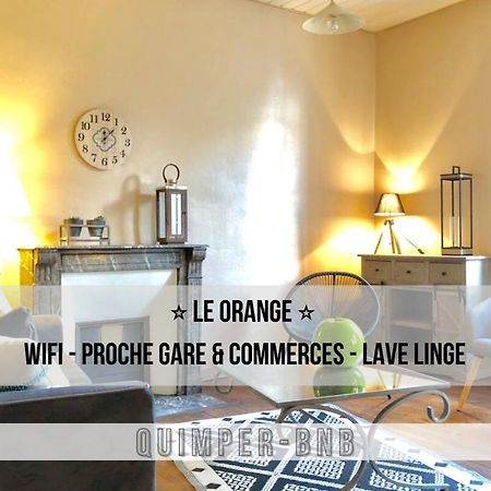 Le Orange - Confort - Wifi - Entre Gare Et Centre Quimper Esterno foto